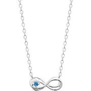 Collier Brillaxis Collier argent infini perle bleue