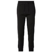 Pantalon BOSS BAS DE SURVÊTEMENT NOIR EN COTON MÉLANGÉ AVEC BADGES ET ...