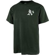 T-shirt '47 Brand 47 TEE MLB OAKLAND ATHLETICS BACKER ECHO DARK GREEN