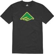 T-shirt Emerica X SHAKE JUNT TRIANGLE LIGHTS SS TEE BLACK