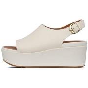 Sandales FitFlop ELOISE BACK STRAP LEATHER WEDGES STONE