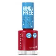 Soins visage Rimmel London KIND FREE nail polish 156-poppy pop red