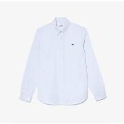 Chemise Lacoste Chemise unie ajustée bleu clair