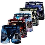 Boxers Freegun Lot de 5 boxers homme Manga Animals