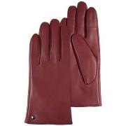 Gants Isotoner femme gants chauds tactiles cuir rouge 85264