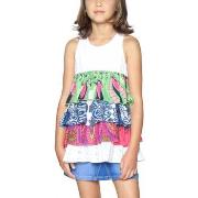 Chemise enfant Desigual T Shirt Fille Podenco Fushia Rose 18SGCW13 (rf...