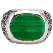 Bijoux Orusbijoux Bague Chevalière Homme Argent Noblesse Malachite Ver...