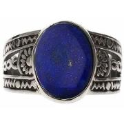 Bijoux Orusbijoux Bague Homme Ethnique Lapis Argent