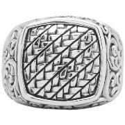 Bijoux Orusbijoux Bague Chevalière Homme Argent Motifs Tribal Et