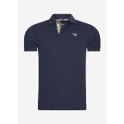 T-shirt Barbour Polo en piqué écossais - new navy