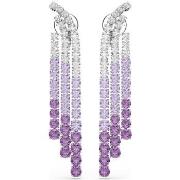 Boucles oreilles Swarovski Boucles d'oreilles clips Matrix violettes