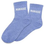 Chaussettes Sud Trading Paire de chaussettes Maniaque bleues pailletée...