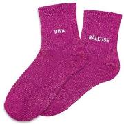 Chaussettes Sud Trading Paire de chaussettes fuchsia Diva Râleuse dépa...