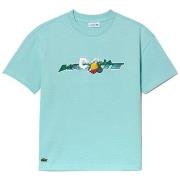 T-shirt enfant Lacoste T-SHIRT AVEC MARQUAGE IMPRIMÉ EN JERSEY DE COTO...