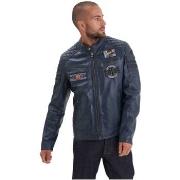 Blouson Daytona Blouson en cuir homme Ref 61168 bleu