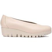 Chaussures Wonders ZAPATO PIEL DE CUÑA DE MUJER FLY C-33100 BEIGE