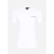 T-shirt Lyle &amp; Scott T-shirt brodé - blanc noir de jais