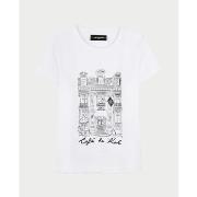 T-shirt enfant Karl Lagerfeld T-shirt en coton pour fille avec imprimé