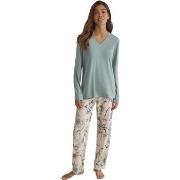 Pyjamas / Chemises de nuit Selmark Pyjama pantalon top manches longues...