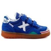 Chaussures de foot enfant Munich Gresca kid velcro 1508605 AZUL