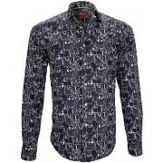 Chemise Andrew Mc Allister chemise imprimee monster bleu