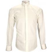 Chemise Andrew Mc Allister chemise col mao norfolk beige