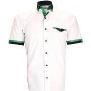 Chemise Emporio Balzani chemisette repassage facile pistoia blanc