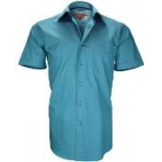 Chemise Andrew Mc Allister chemisette en popeline coastgrove vert