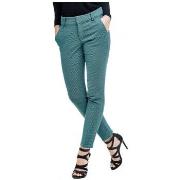 Collants Guess Pantalon Femme Gioia Chino Rombus Combo Vert et Motifs