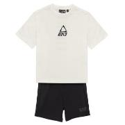 Ensembles enfant Emporio Armani EA7 TRAIN LOGO SERIES BOY KIT TEE-SHOR...