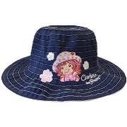 Casquette Sun City Chapeau Charlotte aux fraises bleu jean 4/6 ans