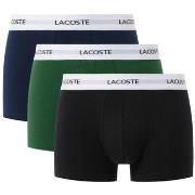 Boxers Lacoste LOT DE 3 BOXERS COURTS COTON STRETCH NOIRS VERTS ET