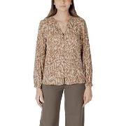 Blouses Street One Buttoned tunic blouse w collar 345323