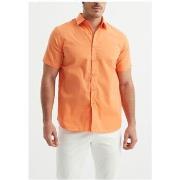 Chemise Kebello Chemise Manches Courtes Orange H