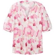 T-shirt Tom Tailor Chemisier FLOWER Pink