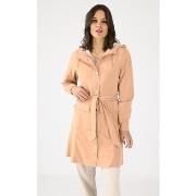 Parka Rains Imperméable Curve Jacket 18130 rose-048372