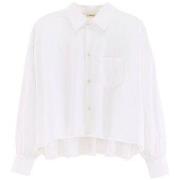 Chemise Bellerose Chemise Kraft Cropped Poplin Femme White