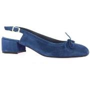 Ballerines Reqin's Ballerines cuir velours ocean