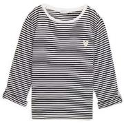 Sweat-shirt Tom Tailor - Sweat fin - marine et blanc