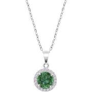 Collier Lotus Collier Silver oxyde vert