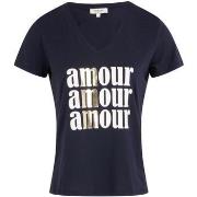 T-shirt Morgan Damour bleu marine