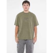 T-shirt Guess M4BI15 K8FQ4 GO PRINTED BAKER-F8LC OLIVE