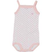 Bodys Petit Bateau Body rose, blanc