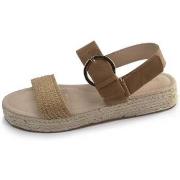 Sandales Isotoner Sandales Femme Tressées Camel