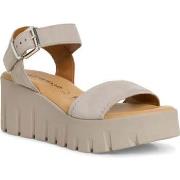 Sandales Tamaris taupe suede casual open sandals