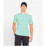 T-shirt Loreak Mendian Loreak Arraun Tee Off White Green