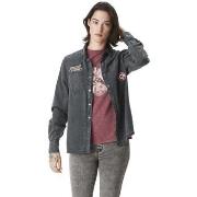 Chemise Von Dutch Chemise femme effet délavée avec patch Californie