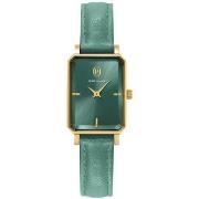 Montre Pierre Lannier ARIANE Doré Cadran Vert Bracelet Cuir Vert 12 MM