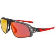 Lunettes de soleil Nike FLYFREE M FV2391 Lunettes de soleil, Gris/Roug...