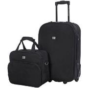 Valise David Jones Set Trolley Valise Cabine + Vanity NOIR